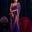 Thumbnail: Madhuri Dixit Styled Navy Blue Printed Saree