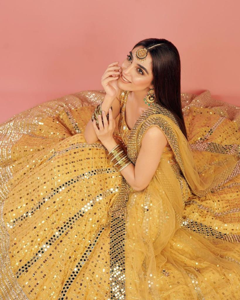 Thumbnail: Buy Latest Sequence work yellow lehenga choli