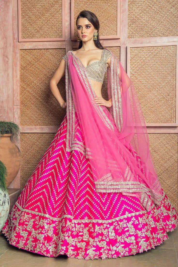 Buy Pink Colored Festival Wear Lehenga Choli