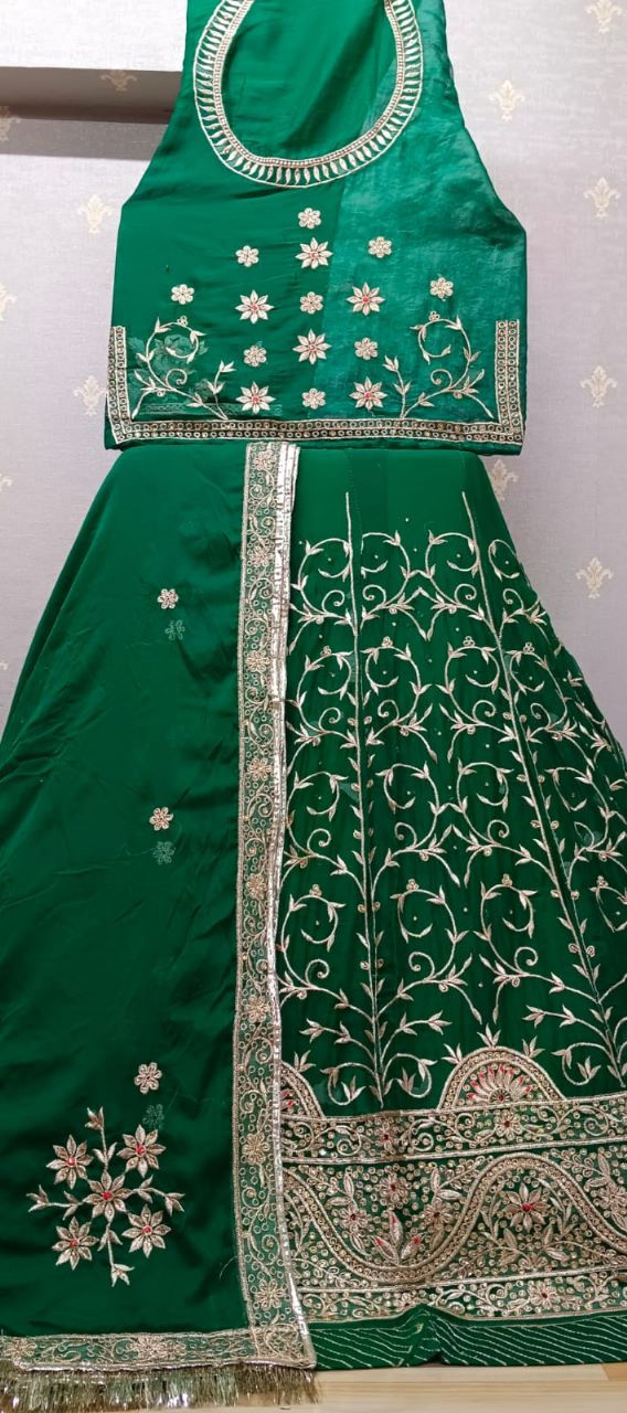 Buy Green rajputi poshak for wedding