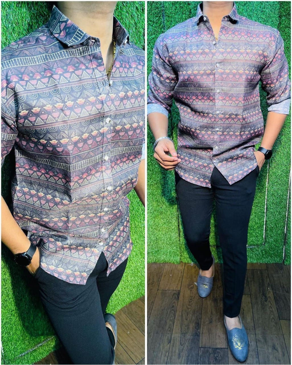 Eye-catching Multi colored Printed Shirt For men