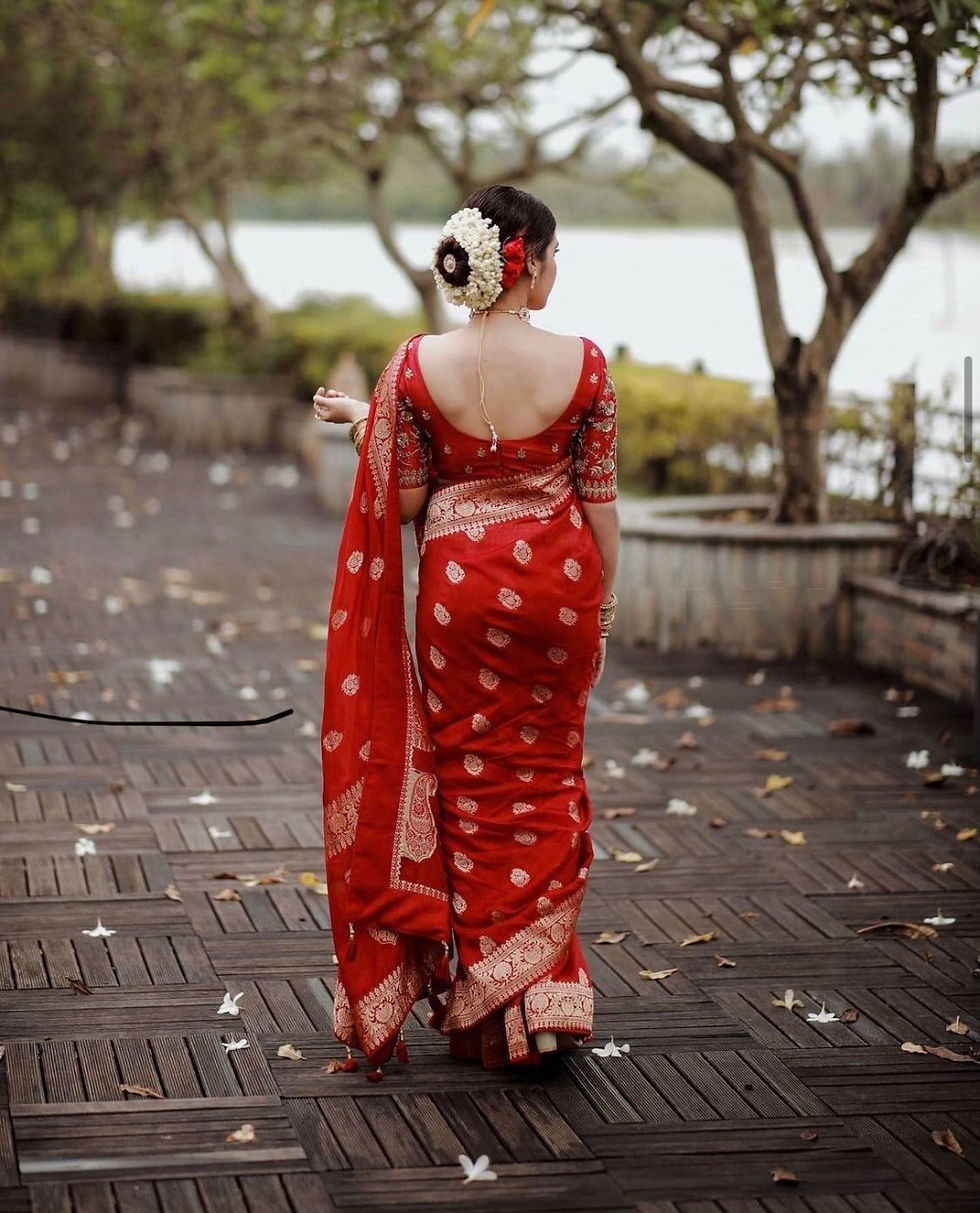 Thumbnail: Trending Banarasi silk Saree for women