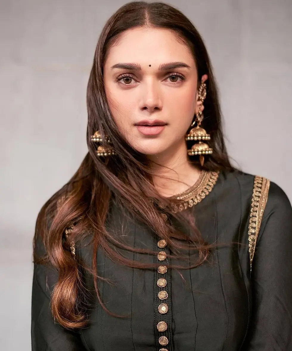 BUY ADITI RAO WEAR BOLLYWOOD STYLE ANARKALI LATEST BLACK GOWN