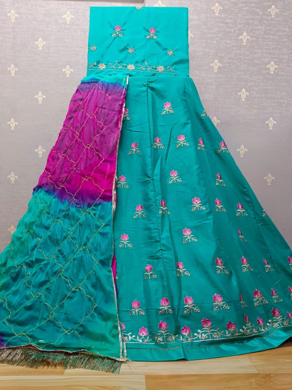 Thumbnail: Buy rama color royal rajasthani dress