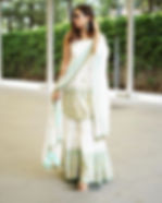 Latest Shargun Mehta wear White Plazzo Suit
