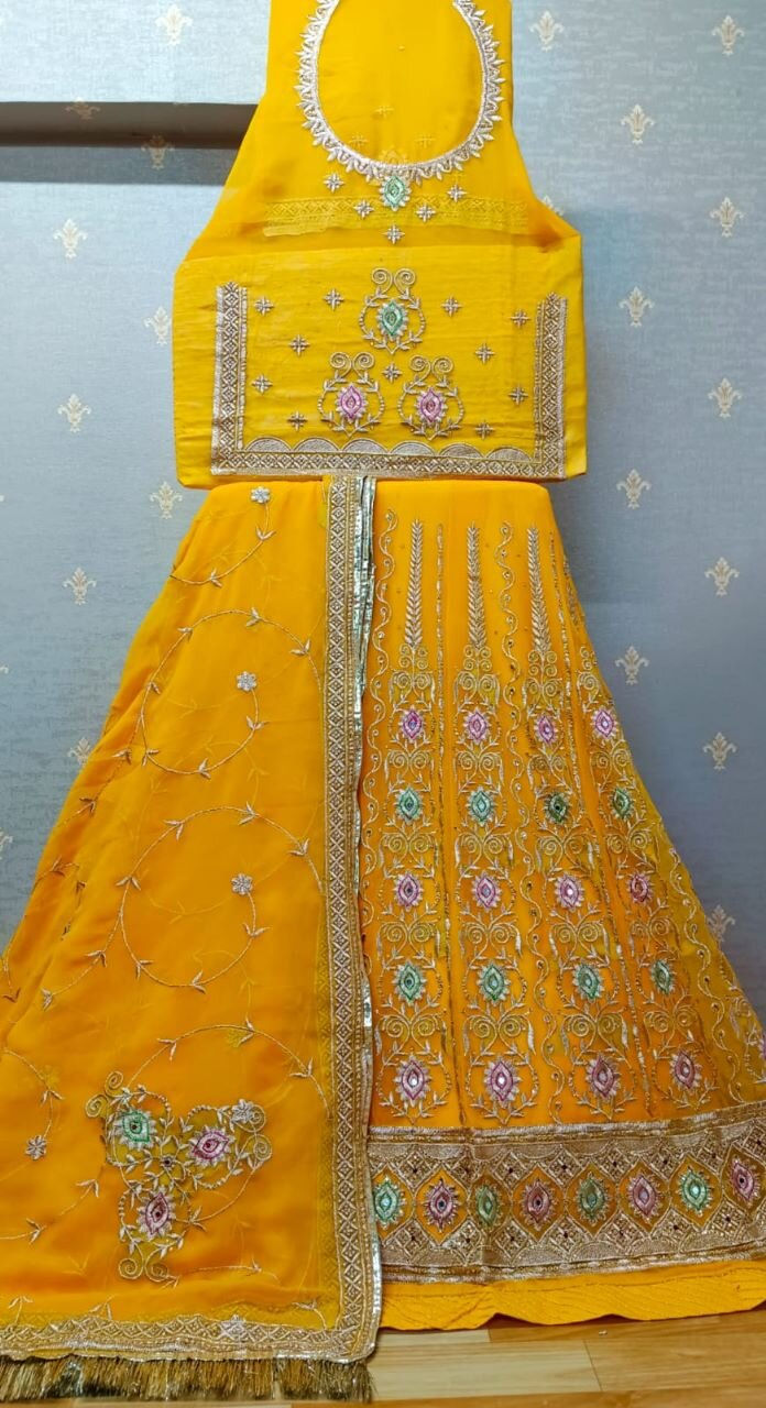 Thumbnail: Buy yellow color rajputi rajasthani dress