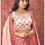 Thumbnail: Buy Gorgeous Beautiful Pink Colored  Satin Silk Printed Lehenga Choli