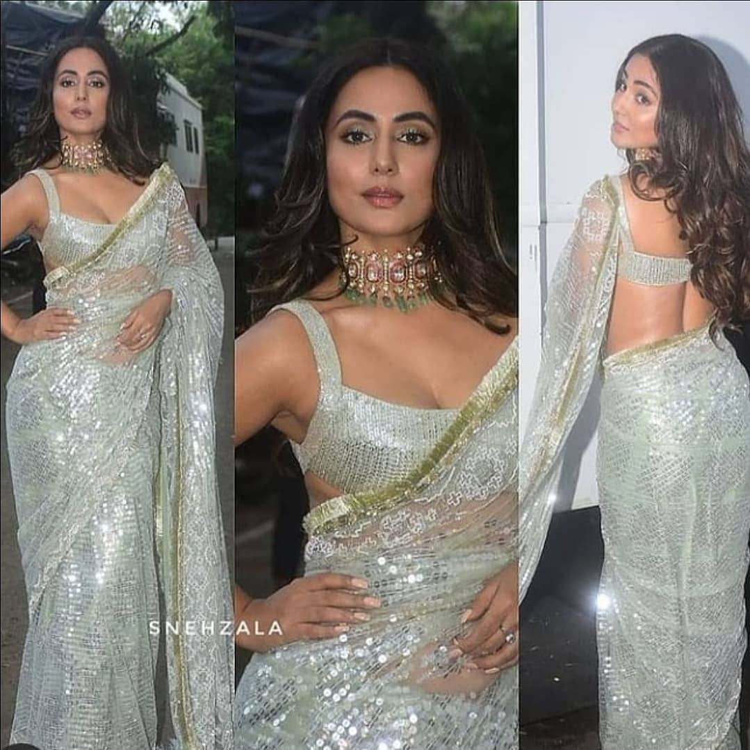 Bollywood Style Designer Silver Colour Saree