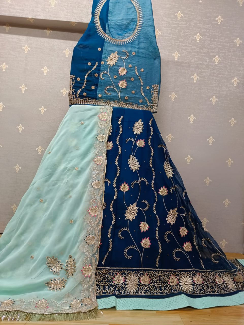 Buy Blue color rajputi rajasthani poshak