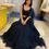 Thumbnail: Buy Stylish Navy Blue Colored Heavy Embroidery Work Lehenga Choli