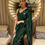 Thumbnail: Party Wear Sequence work Green colour Saree