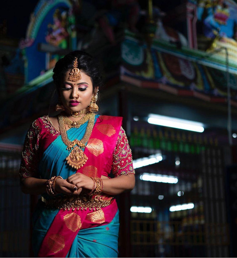 Thumbnail: Multi colour banarasi silk saree for Wedding