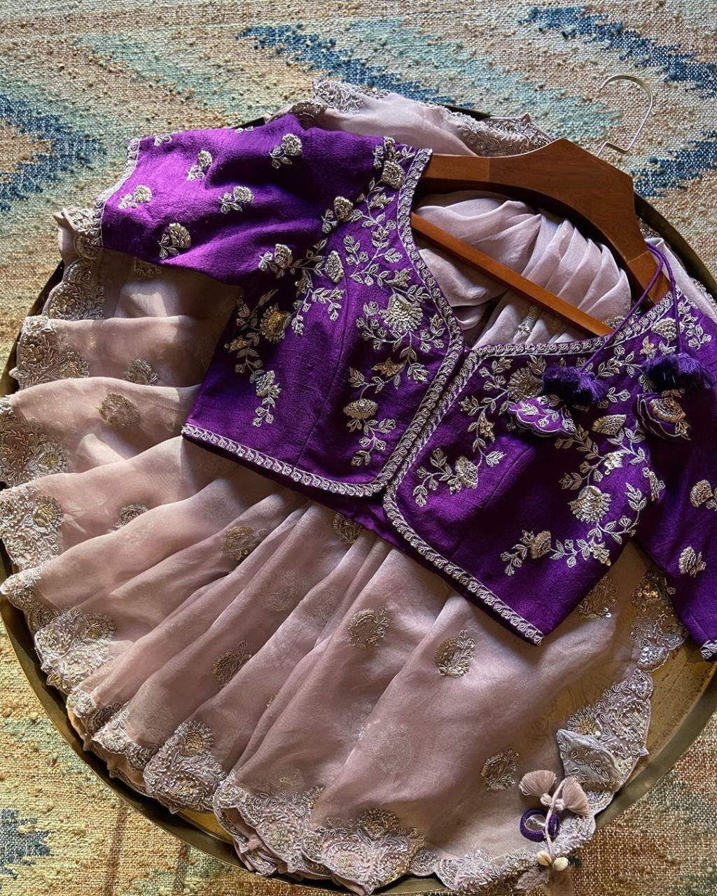 Heavy  Work Organza Designer Saree