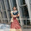 Thumbnail: Block Print Zari Lehenga with Zari blouse/Duppatta