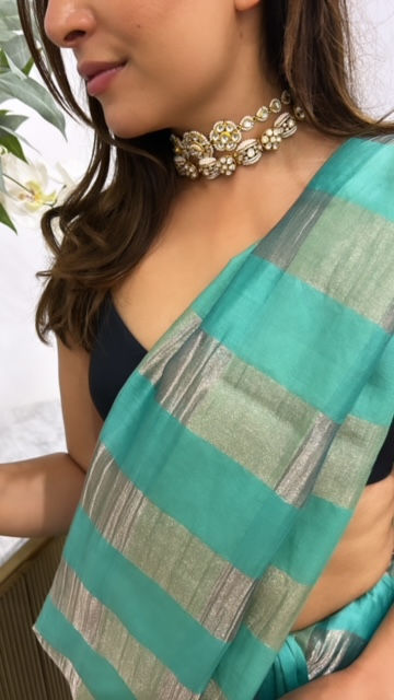 Thumbnail: Tissue Zari Silk Saree