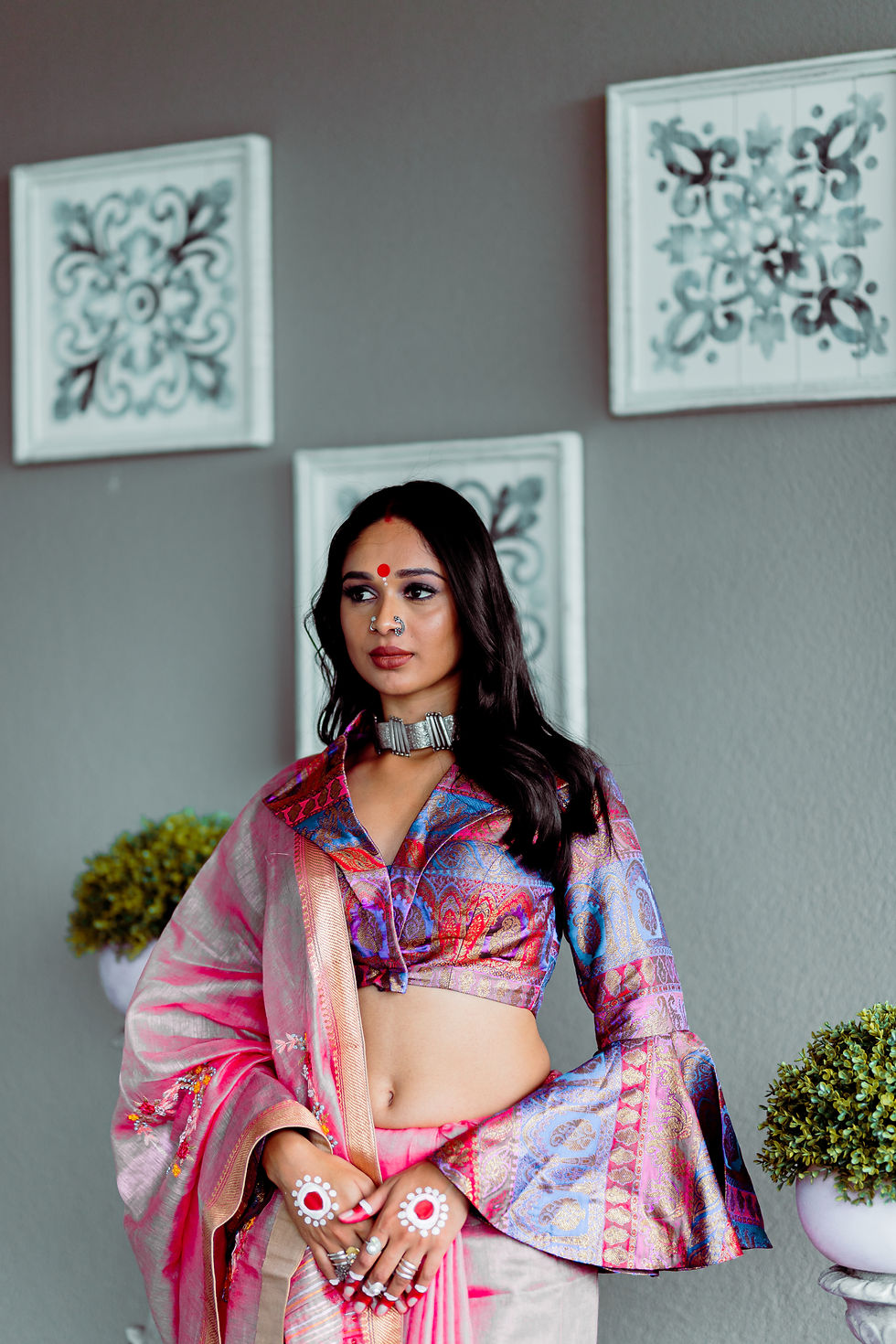 Thumbnail: MAYA Linen/Silk Saree