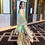 Thumbnail: Silk Kurta & Georgette Silk Sequins Sharara Set (Light Green)