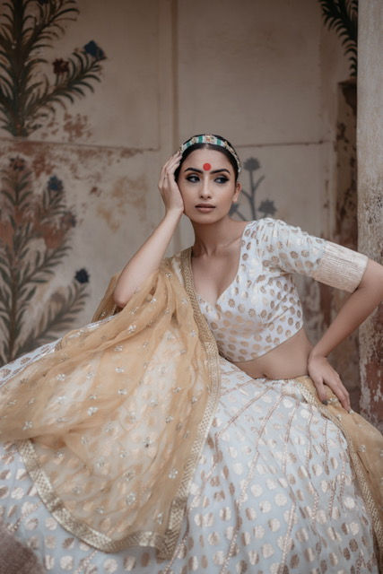 Chanderi Silk Lehenga Set