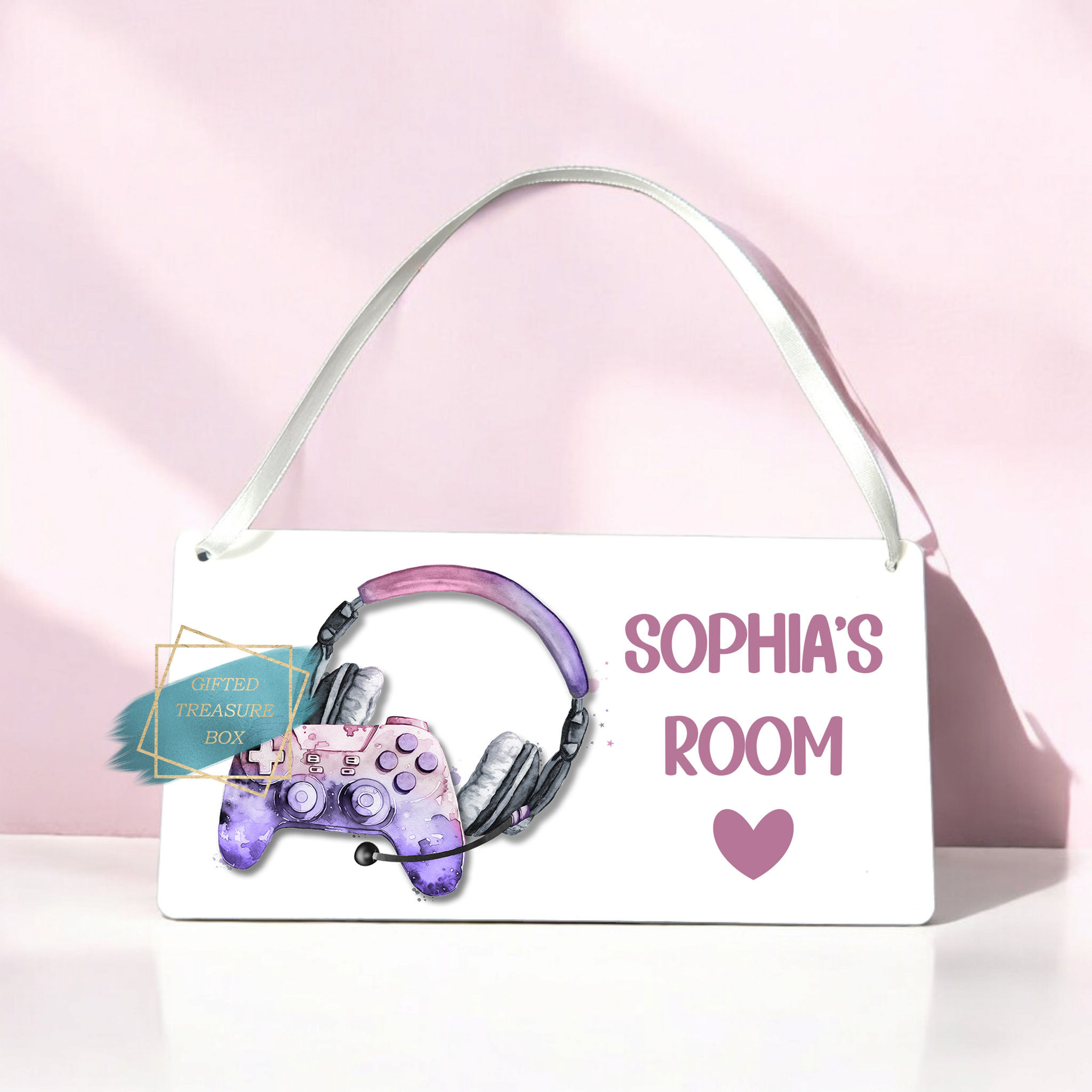 Personalised Kids Gamer Car Door Sign, Kids Bedroom Door Sign