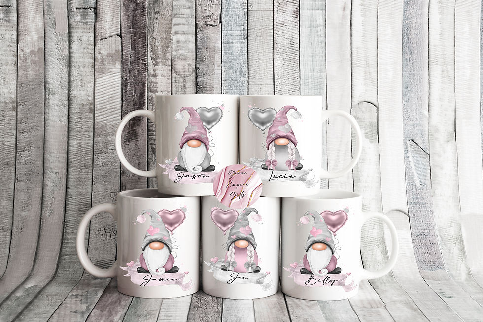 Thumbnail: Personalised Valentines Gonk Mug,