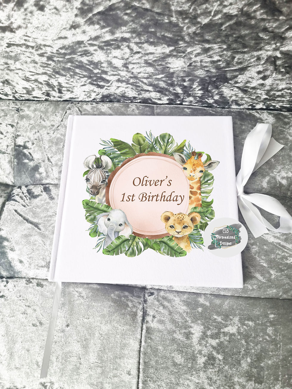 Safari Baby Keepsake Book, Pregnancy Journal, Baby Shower Gift