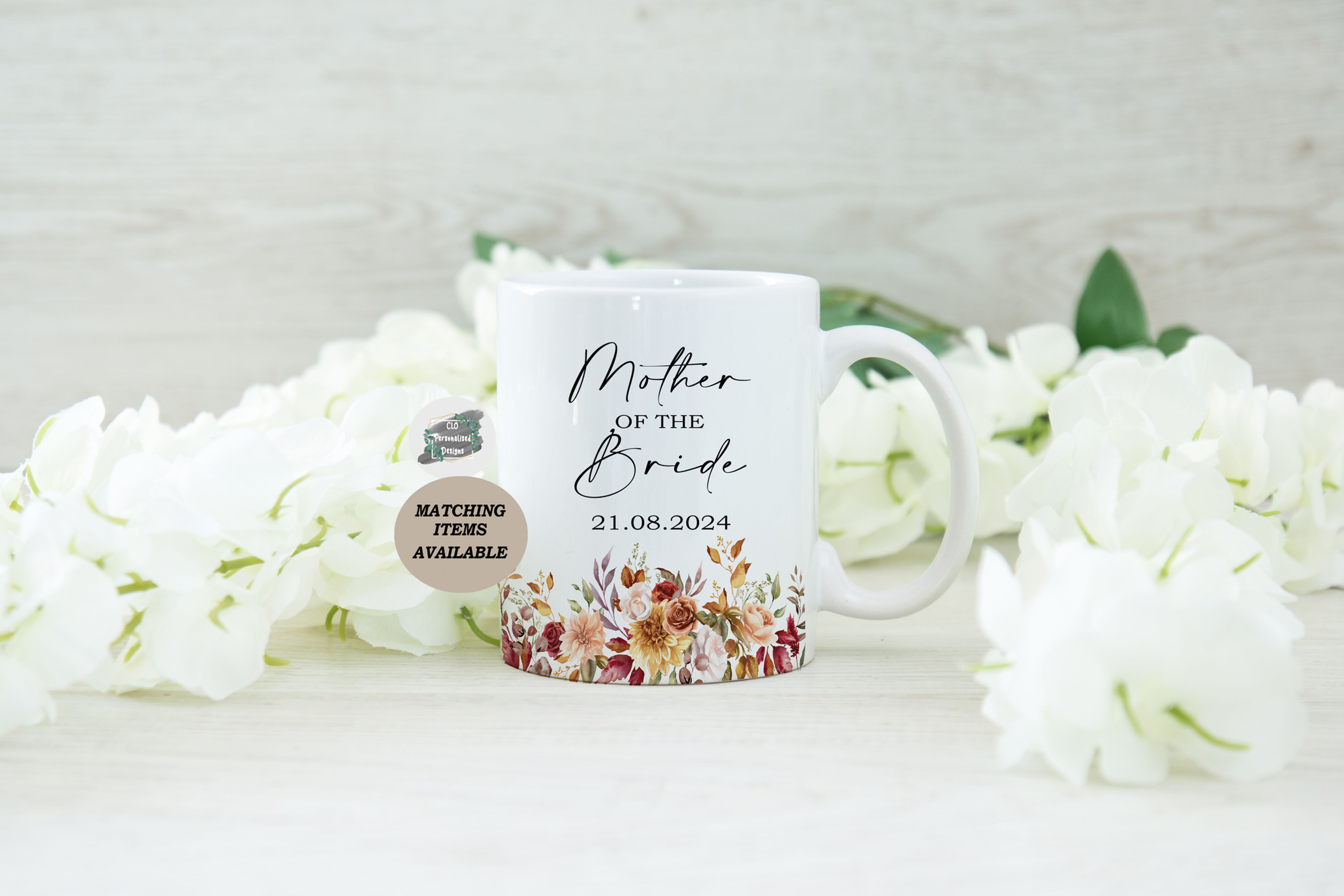 Personalised Mother Of The Bride Gift, Gift From Daughter, Autumnal Thank You