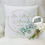 Thumbnail: Personalised Eucalyptus Wedding Cushion, Wedding Keepsake Gift