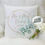 Thumbnail: Personalised Eucalyptus Wedding Cushion, Wedding Keepsake Gift