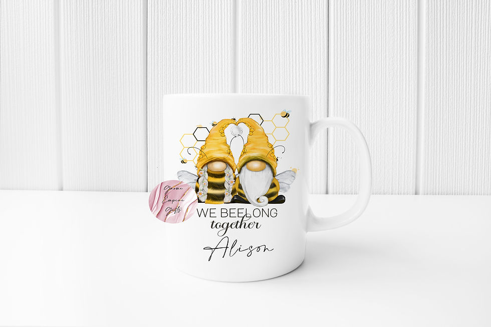 Thumbnail: Personalised Valentines Bee Gonk Mug,