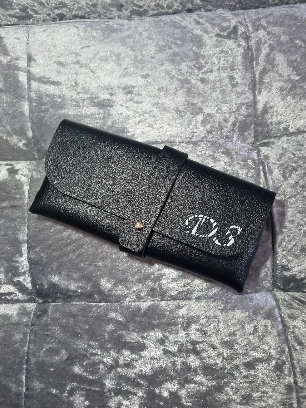 Thumbnail: Personalised Black Glasses Case