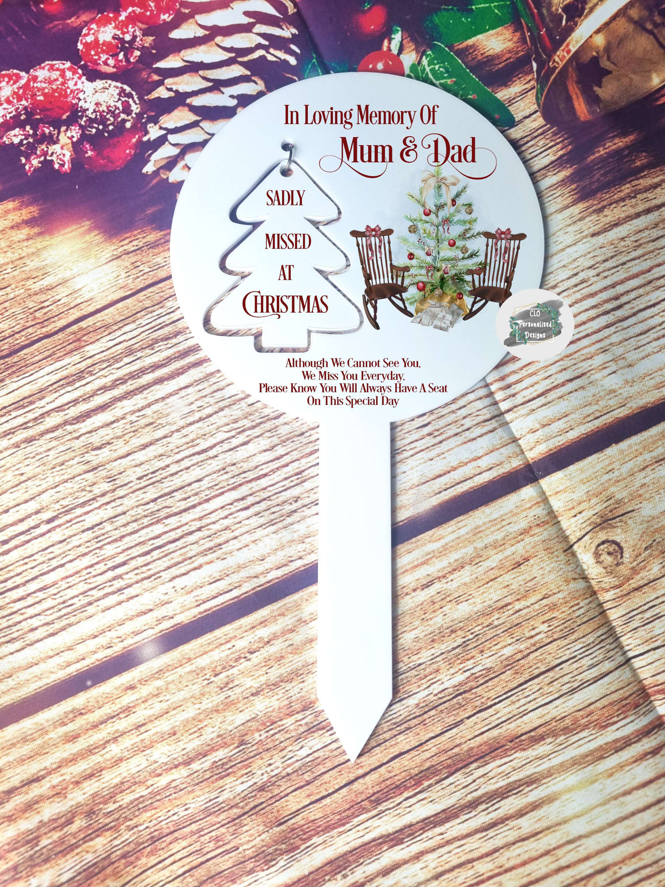 Christmas In Heaven Memorial Gravemarker