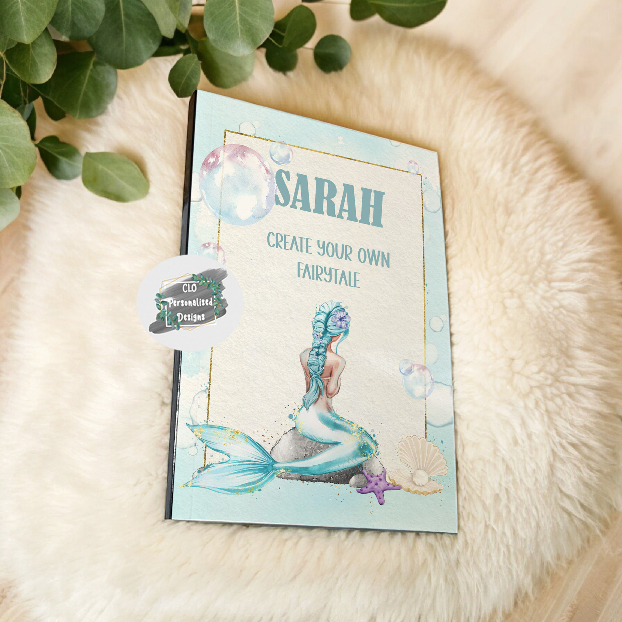 A5 Fairytale Mermaid Notebook, Girls Journal