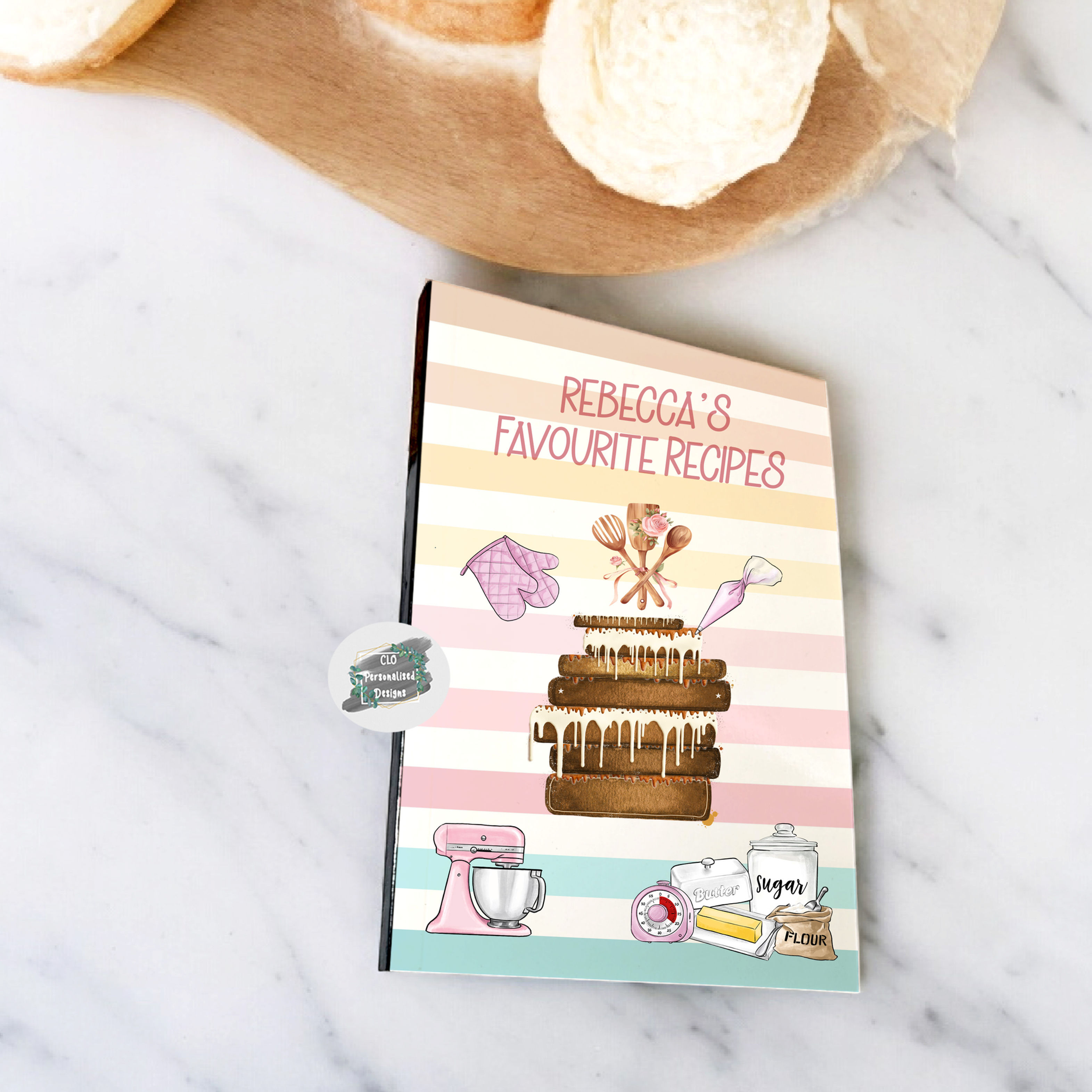 A5 Kids Baking Recipe Notebook, Girls Recipe Book, Cooking Book