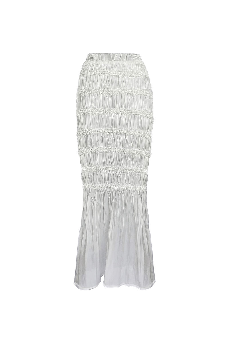 Thumbnail: JULIA- SHIBORI ELASTICATED WAIST SLIT SKIR