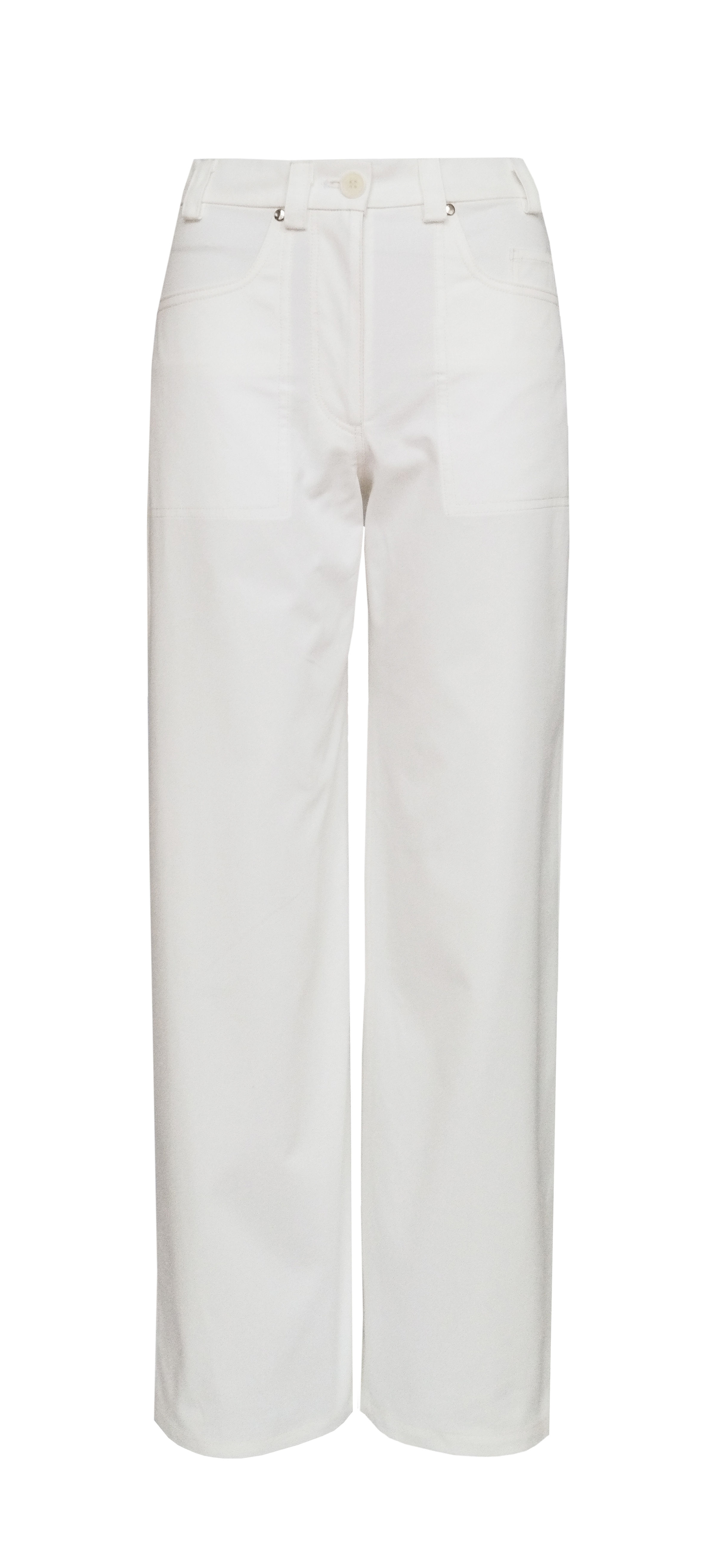 Cotton Straight-Leg Trousers