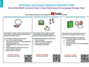 Pre recorded workshops- Term one