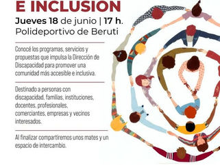BERUTI: EL MUNICIPIO CONVOCA A UNA CHARLA ABIERTA A LA COMUNIDAD SOBRE INCLUSIÓN Y DISCAPACIDAD ESTE JUEVES (18)