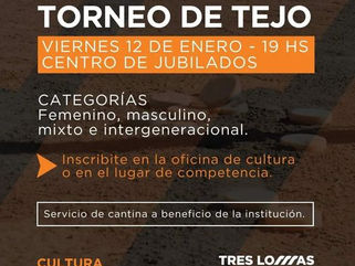 TORNEO DE TEJO EN EL CENTRO DE JUBILADOS DE TRES LOMAS