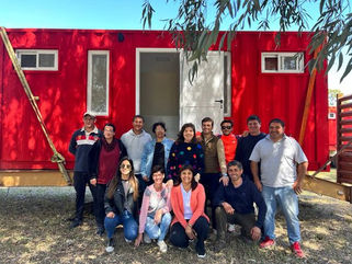 PRESUPUESTO PARTICIPATIVO: LLEGARON LOS BAÑOS/VESTUARIOS PARA EL POLIDEPORTIVO DE TIMOTE