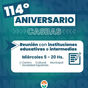 CONVOCATORIA A REUNIÓN ORGANIZATIVA PARA CELEBRAR LOS 114 AÑOS DE CASBAS