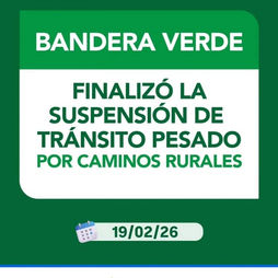 SALLIQUELÓ: BANDERA VERDE PARA EL TRÁNSITO PESADO POR CAMINOS RURALES