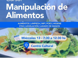 SALLIQUELÓ: NUEVO CURSO DE MANIPULACIÓN DE ALIMENTOS