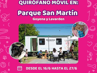 PEHUAJÓ: CASTRACIONES GRATUITAS EN EL PARQUE SAN MARTÍN