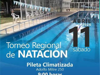 PEHUAJÓ: EL SÁBADO 11 SE REALIZARÁ UN TORNEO REGIONAL DE NATACIÓN EN LA PILETA CLIMATIZADA MUNICIPAL