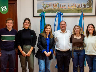 EL INTENDENTE RECOULAT RECIBIÓ A LA MINISTRA DE MUJERES Y DIVERSIDAD DE LA PROVINCIA DE BUENOS AIRES ESTELA DÍAZ