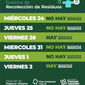 EN TRENQUE LAUQUEN, NO HABRÁ RECOLECCIÓN DE RESIDUOS LOS DÍAS 24 Y 25 POR NAVIDAD NI 31 Y 1° POR AÑO NUEVO: SE SOLICITA NO SACAR LA BASURA LOS DÍAS QUE NO PASA EL CAMIÓN