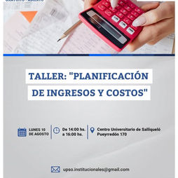SALLIQUELÓ: TALLER DE PLANIFICACIÓN DE INGRESOS Y COSTOS A TRAVÉS DE LA UPSO