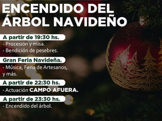 30 DE AGOSTO: EL DOMINGO 7 SE REALIZARÁ EL ENCENDIDO DEL ÁRBOL NAVIDEÑO EN PLAZA SAN MARTÍN