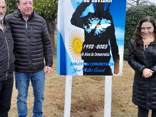 INAUGURACIÓN EN GARRÉ DE LA BIBLIOTECA COMUNITARIA “JOSÉ WALTER CORRAL”