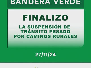 SALLIQUELÓ: BANDERA VERDE PARA EL TRÁNSITO PESADO POR CAMINOS RURALES